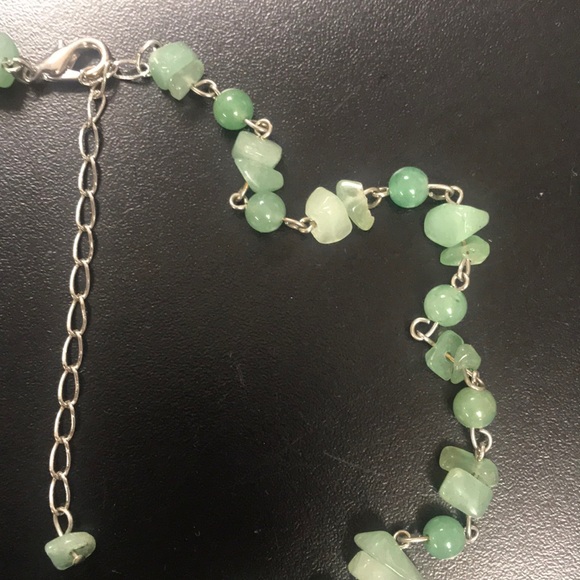 PARK LANE “JADE” GENUINE AVENTURINE STONE NECKLACE - Picture 6 of 8